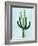 Cactus on Blue IV-Mia Jensen-Framed Art Print