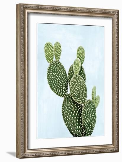 Cactus on Blue V-Mia Jensen-Framed Art Print