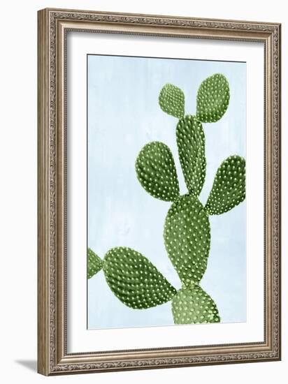 Cactus on Blue VI-Mia Jensen-Framed Art Print