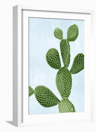 Cactus on Blue VI-Mia Jensen-Framed Art Print