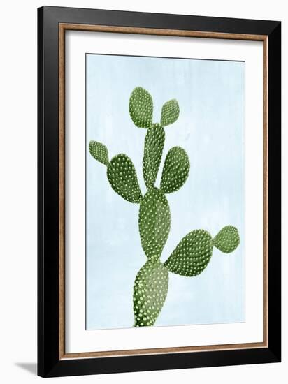 Cactus on Blue VII-Mia Jensen-Framed Art Print