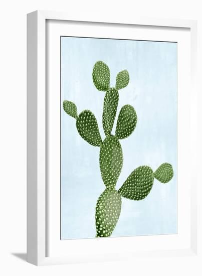 Cactus on Blue VII-Mia Jensen-Framed Art Print