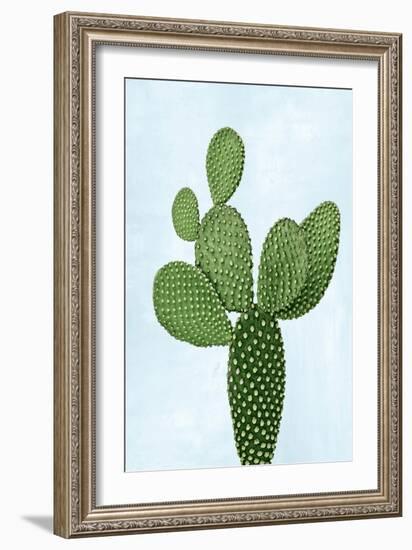 Cactus on Blue VIII-Mia Jensen-Framed Art Print