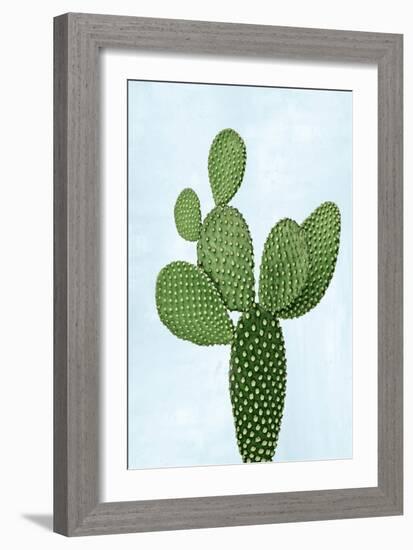 Cactus on Blue VIII-Mia Jensen-Framed Art Print