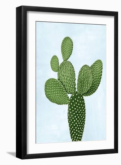 Cactus on Blue VIII-Mia Jensen-Framed Art Print