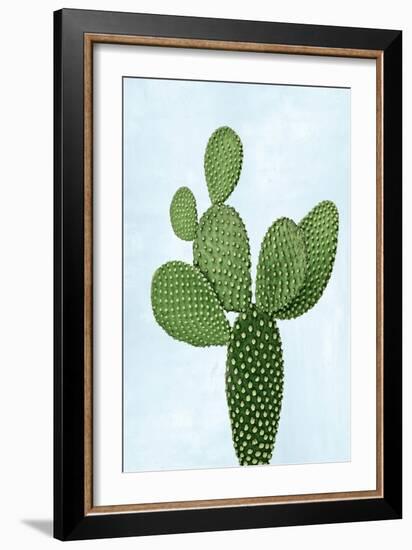 Cactus on Blue VIII-Mia Jensen-Framed Art Print