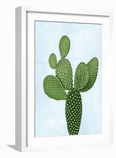 Cactus on Blue VIII-Mia Jensen-Framed Art Print