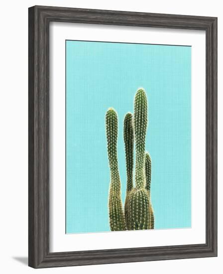 Cactus On Blue-LILA X LOLA-Framed Art Print