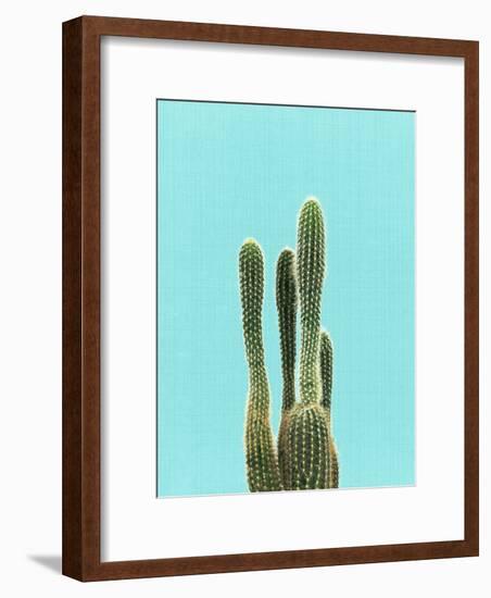 Cactus On Blue-LILA X LOLA-Framed Art Print