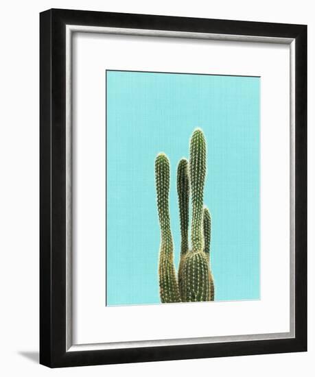 Cactus On Blue-LILA X LOLA-Framed Art Print