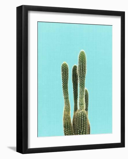 Cactus On Blue-LILA X LOLA-Framed Art Print
