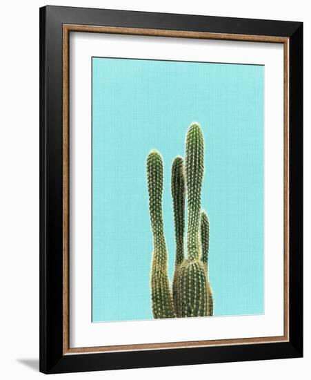 Cactus On Blue-LILA X LOLA-Framed Art Print