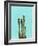 Cactus On Blue-LILA X LOLA-Framed Art Print