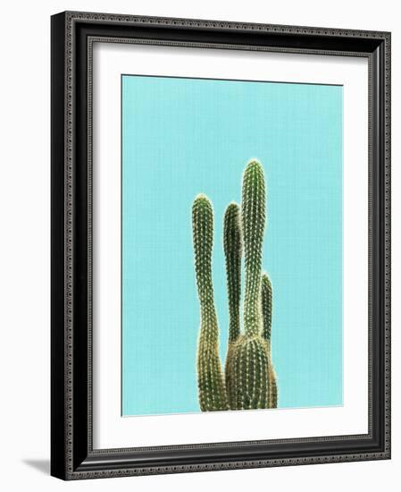 Cactus On Blue-LILA X LOLA-Framed Art Print