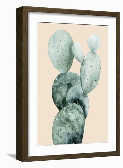 Cactus on Coral I-Grace Popp-Framed Art Print