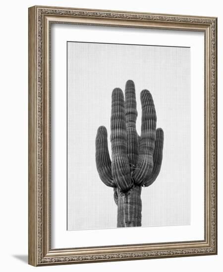 Cactus On Grey-LILA X LOLA-Framed Art Print