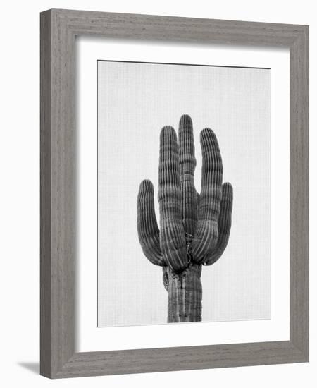 Cactus On Grey-LILA X LOLA-Framed Art Print