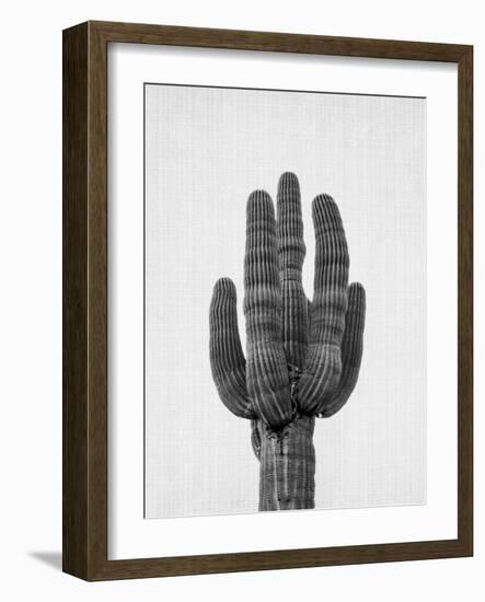 Cactus On Grey-LILA X LOLA-Framed Art Print