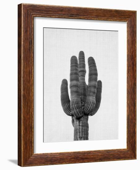 Cactus On Grey-LILA X LOLA-Framed Art Print