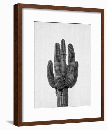 Cactus On Grey-LILA X LOLA-Framed Art Print