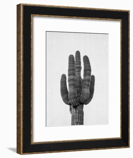 Cactus On Grey-LILA X LOLA-Framed Art Print