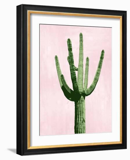 Cactus on Pink III-Mia Jensen-Framed Art Print