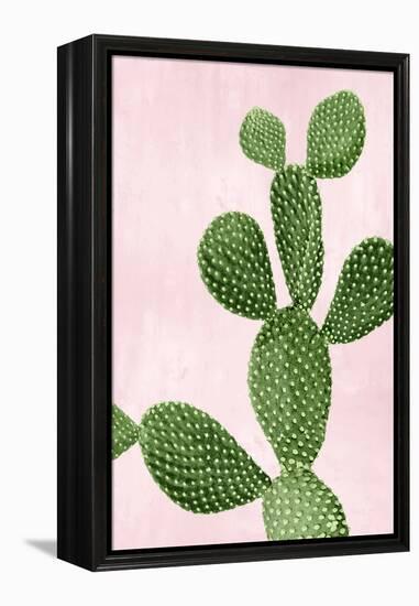 Cactus on Pink VI-Mia Jensen-Framed Stretched Canvas
