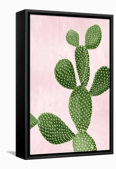 Cactus on Pink VI-Mia Jensen-Framed Stretched Canvas