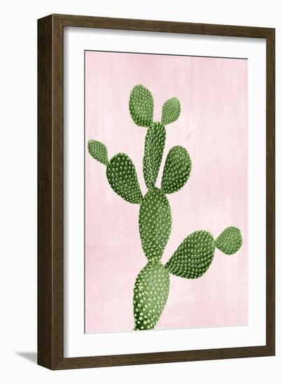 Cactus on Pink VII-Mia Jensen-Framed Art Print