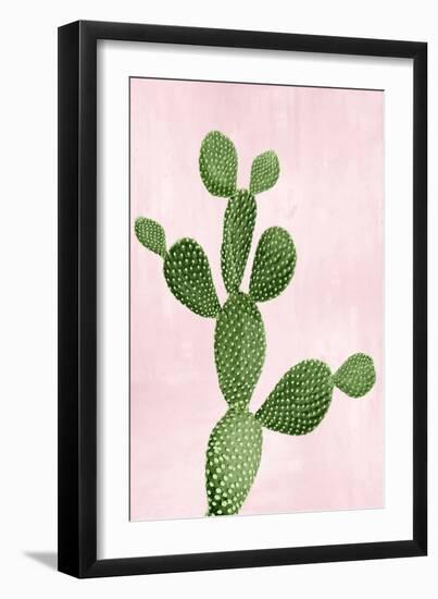 Cactus on Pink VII-Mia Jensen-Framed Art Print
