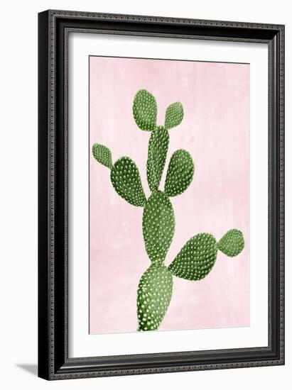 Cactus on Pink VII-Mia Jensen-Framed Art Print