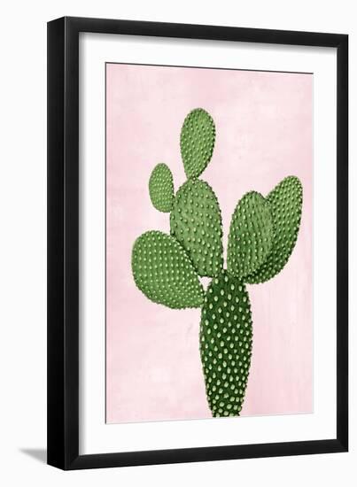 Cactus on Pink VIII-Mia Jensen-Framed Art Print