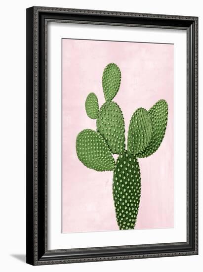 Cactus on Pink VIII-Mia Jensen-Framed Art Print