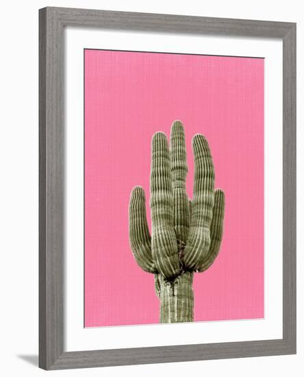 Cactus On Pink-LILA X LOLA-Framed Art Print