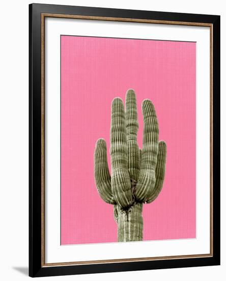 Cactus On Pink-LILA X LOLA-Framed Art Print