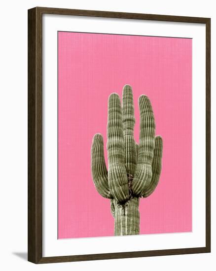 Cactus On Pink-LILA X LOLA-Framed Art Print