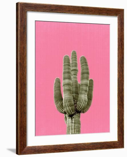 Cactus On Pink-LILA X LOLA-Framed Art Print