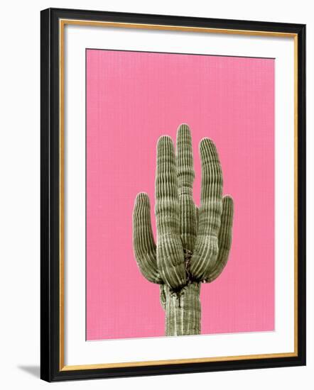 Cactus On Pink-LILA X LOLA-Framed Art Print