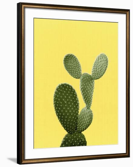 Cactus On Yellow-LILA X LOLA-Framed Art Print