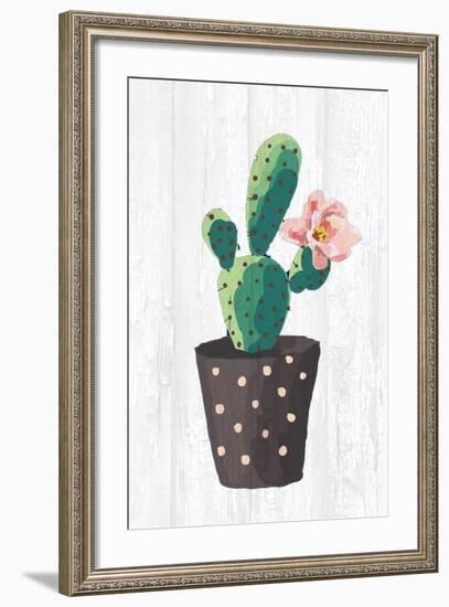 Cactus Panel 1-Kimberly Allen-Framed Art Print