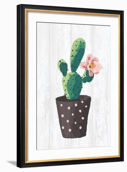 Cactus Panel 1-Kimberly Allen-Framed Art Print