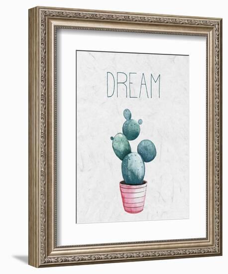 Cactus Pink 1-Kimberly Allen-Framed Art Print