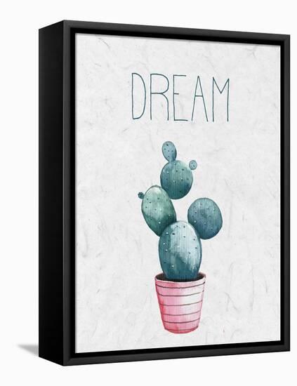 Cactus Pink 1-Kimberly Allen-Framed Stretched Canvas