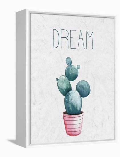 Cactus Pink 1-Kimberly Allen-Framed Stretched Canvas