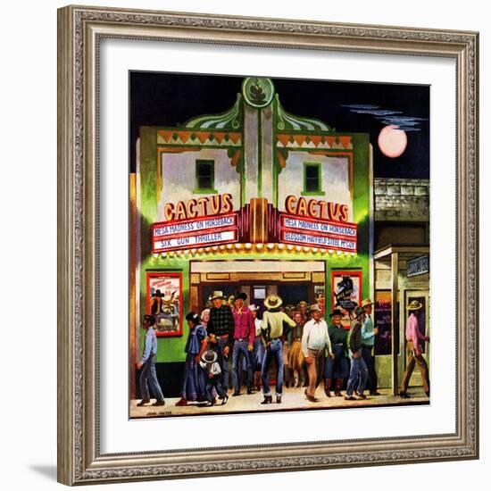 "Cactus Theater," September 18, 1948-John Falter-Framed Giclee Print