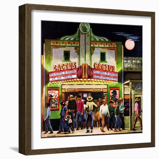 "Cactus Theater," September 18, 1948-John Falter-Framed Giclee Print