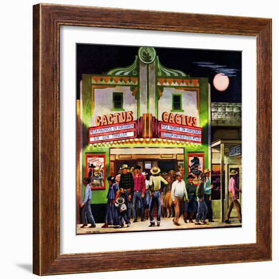 "Cactus Theater," September 18, 1948-John Falter-Framed Giclee Print