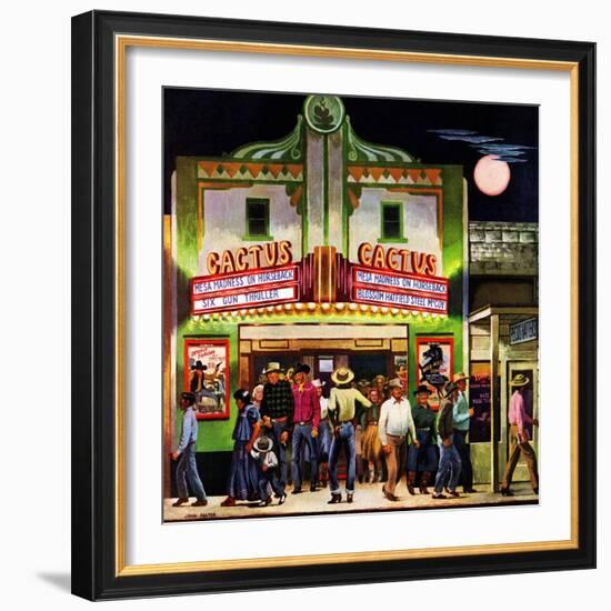 "Cactus Theater," September 18, 1948-John Falter-Framed Giclee Print