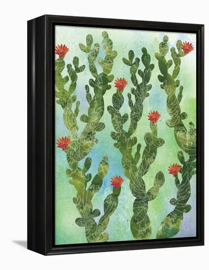 Cactus Vines-Bee Sturgis-Framed Stretched Canvas