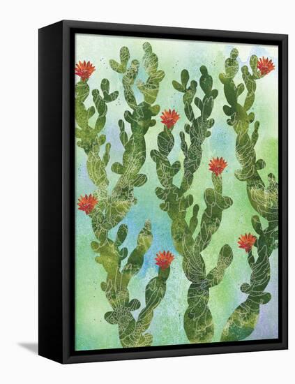 Cactus Vines-Bee Sturgis-Framed Stretched Canvas